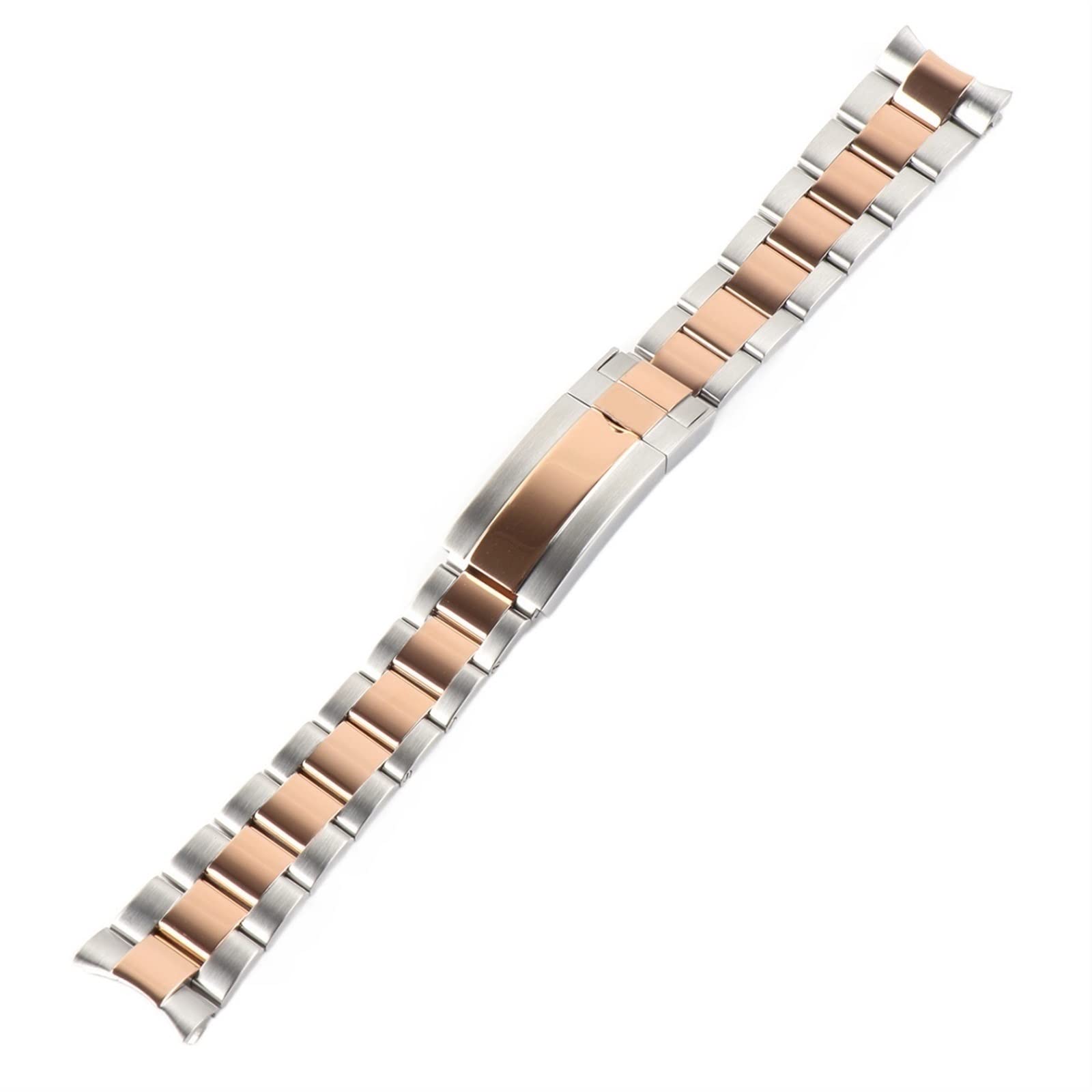 NEYENS Cinghia Edelstahl-Armband für Rolex-Armband, Untergehäuse, matt gebürstet, Armband, Sangle Band, Uhrenzubehör, Teile, Correa Glide Lock, 20 mm, 20 mm, Achat