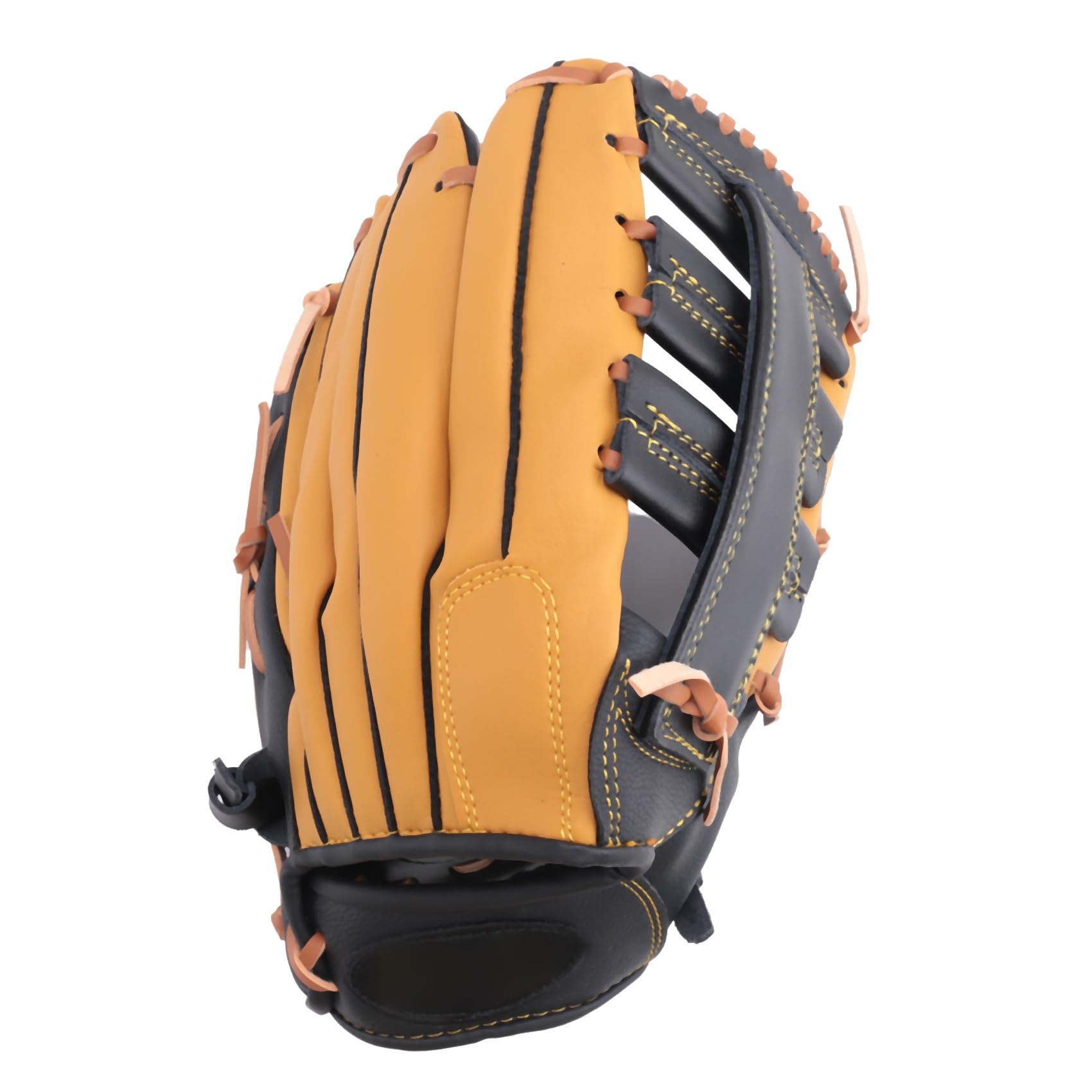 Kiudduy Professionelle Baseball-Handschuhe für Jugendliche und Erwachsene, Leder-Baseball-Handschuhe, Softball-Training, Catcher-Handschuhe, 12,5