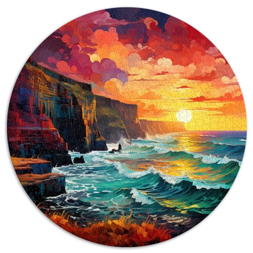 Puzzles zum Verschenken Cliffs of Moher Puzzles für Erwachsene 1000 Teile 67,5x67,5cm Puzzles zum Entspannen, Denksportaufgaben, Spiele zum Genießen