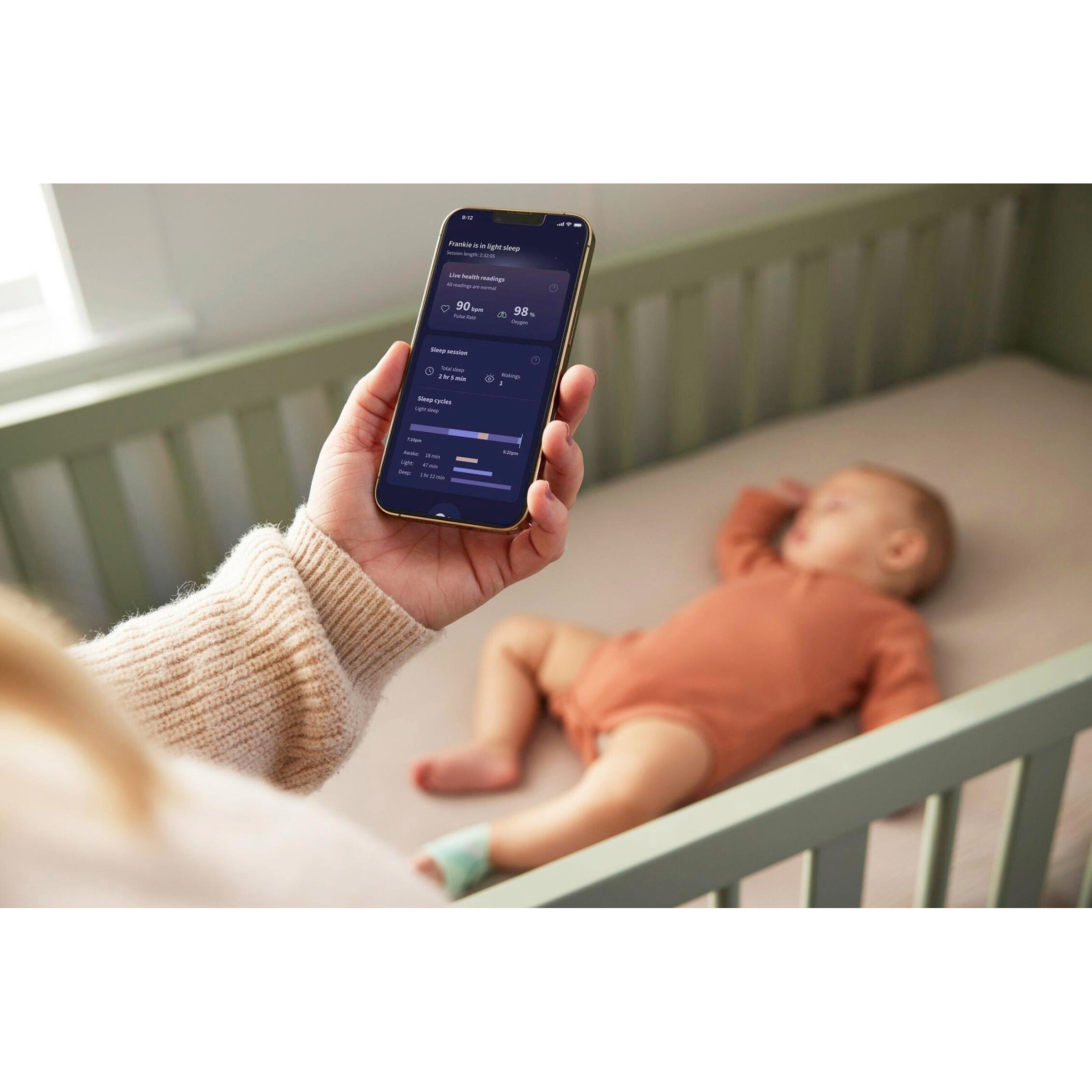 Owlet Babyphone Bundle mit Kamera und Pulsoximeter Dream 2