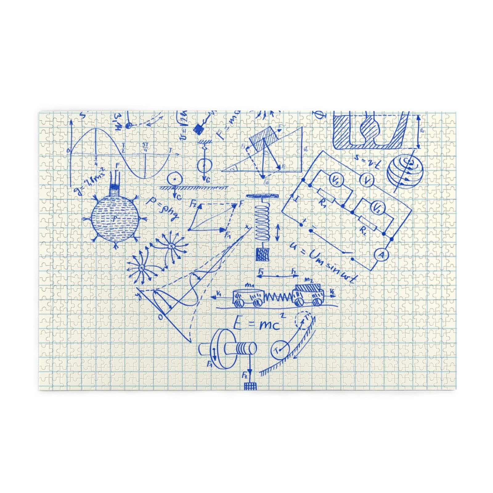 Liebe Physik, Puzzles 1000 Teile Holzpuzzle Spielzeug Familienspiel Wanddekoration