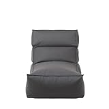 Blomus Outdoor Lounger -Stay- Relaxliege für Balkon, Garten, wasserabweisend 80 x 150 cm (Coal)