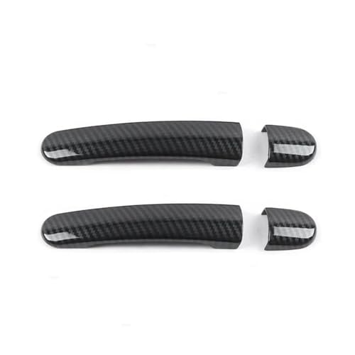 Beifahrerseite Außentürgriff Für Seat Für Leon MK1 Für Toledo 1999-2007 Für Arosa 1997-2004 Für Ibiza Cordoba Vario 2003-2007 Auto-Außentürgriffabdeckung Verkleidungszubehör Auto Deurgrepen Trim(Carbo