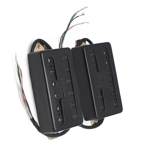 H-Typ Kupferrohrabdeckung E-Gitarren-Tonabnehmerspule Humbucker Split-Tonabnehmer Mode Schwarz Single-Coil-Tonabnehmer