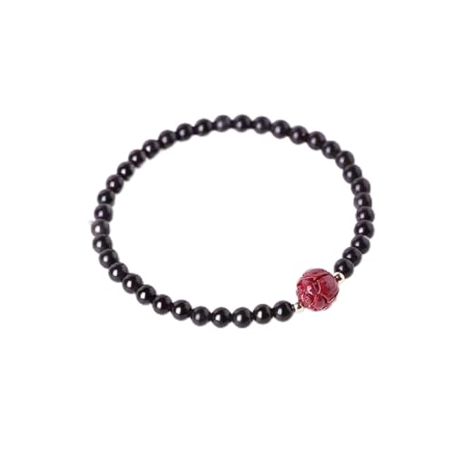 GETREY Holz-Rosenkranz, Gebetsperlen, Schmuck, Herren- und Damen-Perlenarmband, Kronen-Charm-Armreif, natürliche Perlen, Buddha-Armband for Damen und Herren, 22 cm Armbänder