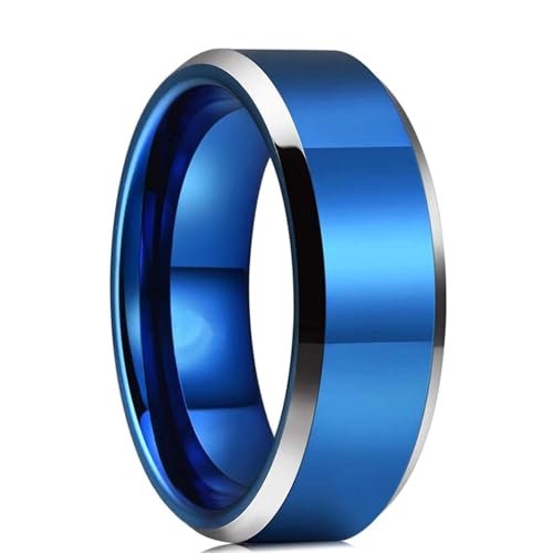 Ring Ringe Damen Bijouterie Herren Mode 8Mm Männer Ehering Blau Ring Für Männer Ehering 9 Style33