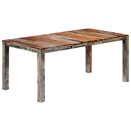 Sufrk Esstisch Esszimmertisch Dining Table Essen Tisch Esszimmertische Grau 180 x 90 x 76 cm Massivholz