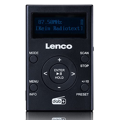 Lenco Lenco PDR-011BK DAB+/FM-Taschenradio mit MP3-Player