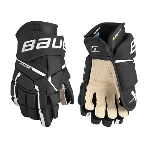 Bauer Supreme M5 PRO Handschuhe Senior, Größe:14 Zoll, Farbe:schwarz/weiß