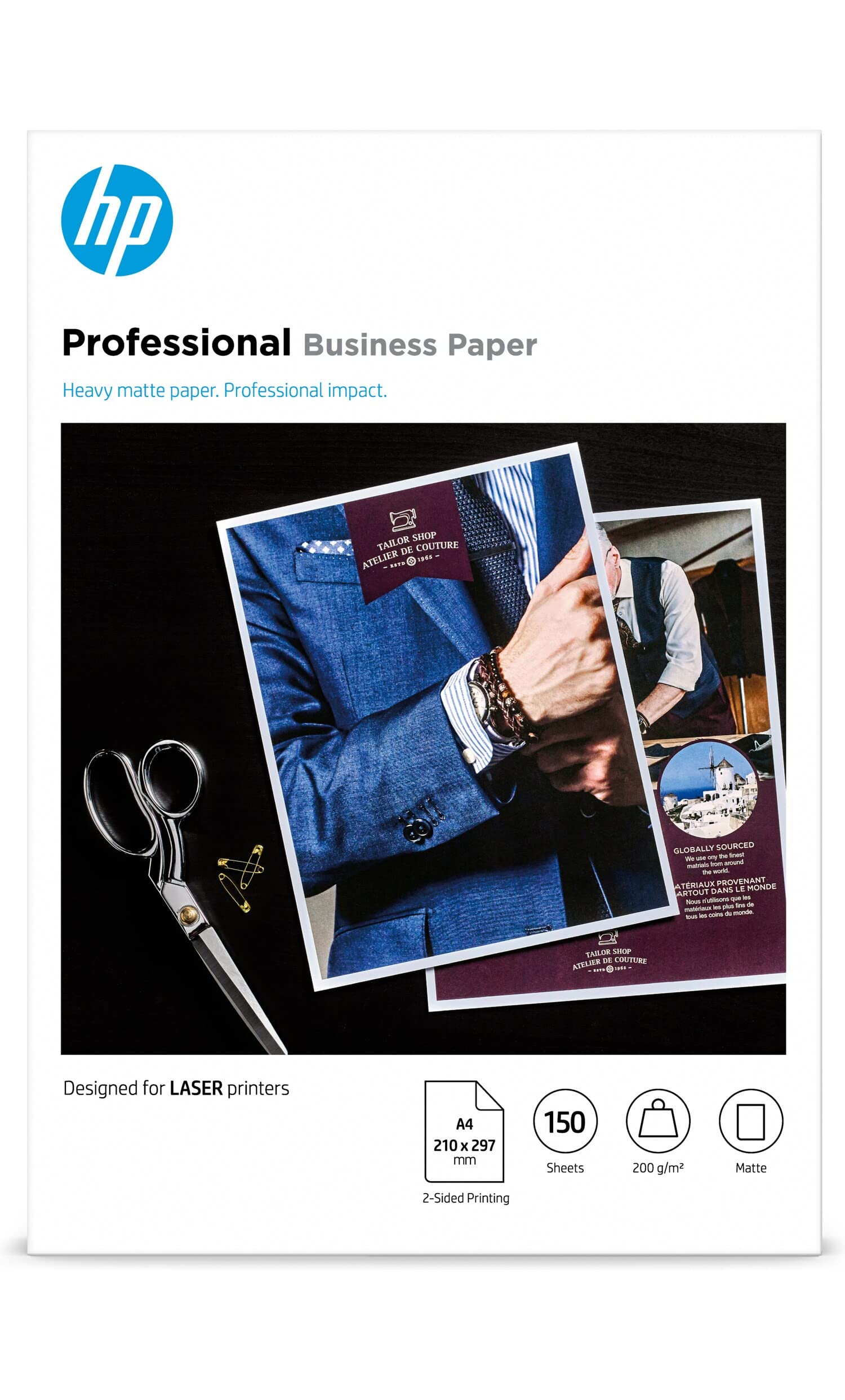 HP Professional Business Laser-Papier (A4, 150 Blatt, matt, 200 g/m²)