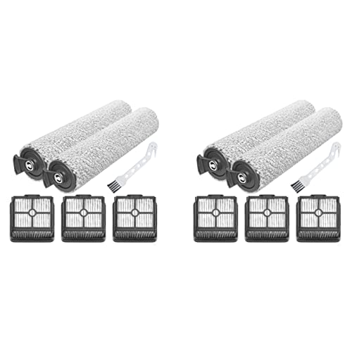 Naugan 2 Set Roller Brush Hepa Filter Ersatz für H11 / H11 Max Nass- und Trockensauger Ersatzteile