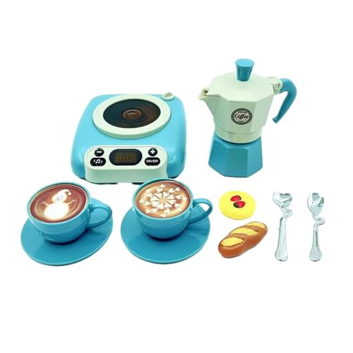 Aurgiarme 1Set Simulation Kaffee Party Spielsets Modell Spielzeug Nachmittag Kaffee Spielzeug Kleinkind Rolle Spielen Spielzeug Kleine Mädchen Kaffee Party