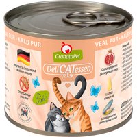 24 x 200 g | GranataPet | Kalb Pur DeliCatessen | Nassfutter | Katze