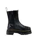 DR. MARTENS Damen Chelsea Boots, Black Nappa Lux & Black Ajax & Black Soft Patent Pu, 40 EU