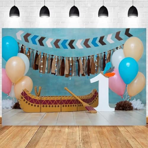 Photozone für 1 Jahr Alter Junge Geburtstag Party Dekorationen 1. Geburtstag Hintergrund Baby Shower geboren Hintergrund Photogarphy 300x200cm