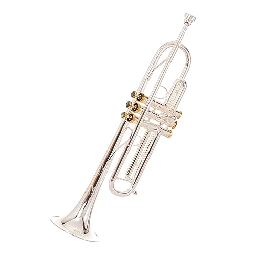 Anfänger, Professionelles Allzweck-Trompetenmusikinstrument, Versilberte Horn-B-Down-Trompete Blechblasinstrumente Anfänger