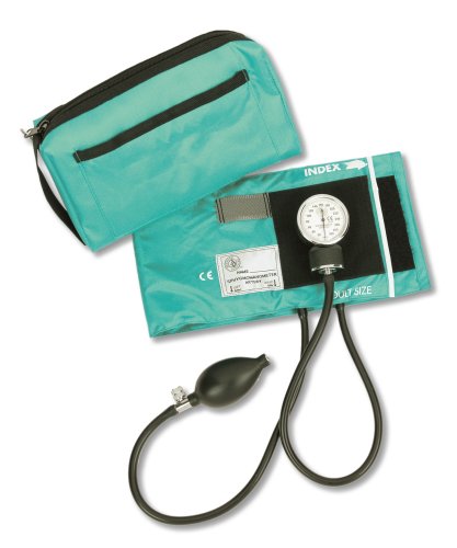 NCD Medical/Prestige Medical Premium Aneroid-Manometer mit passender Aufbewahrungstasche, Petrol