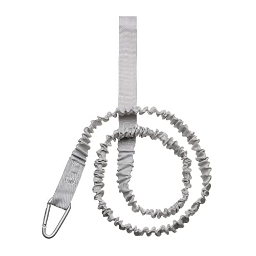 BFVAKBKYT Kajak Paddel Leine, 1 stück Verstellbare Leine Mit Sicherheitshaken Angelrute Spule Lanyard Seil Krawatte Ruderboot Zubehör Dehnbar Coiled Lanyard Gurt(Grew)