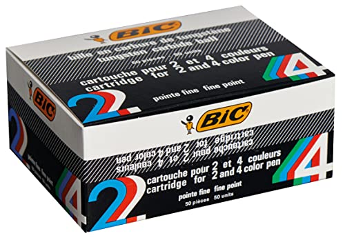 BIC 11bic400814809 Ersatz-Kugelschreiber (schwarz, transparent)