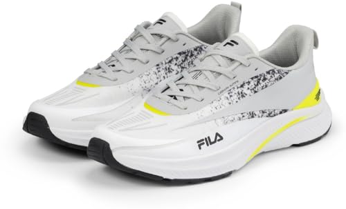 FILA Herren Beryllium Running Shoe, White-Evening Primrose, 41 EU