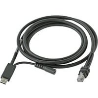 Zebra cba-u42-s07par Kabel - geschirmt USB: Serie A Anschluss, gerade (unterstützt 12 V Netzteil), 7 '(2 m)