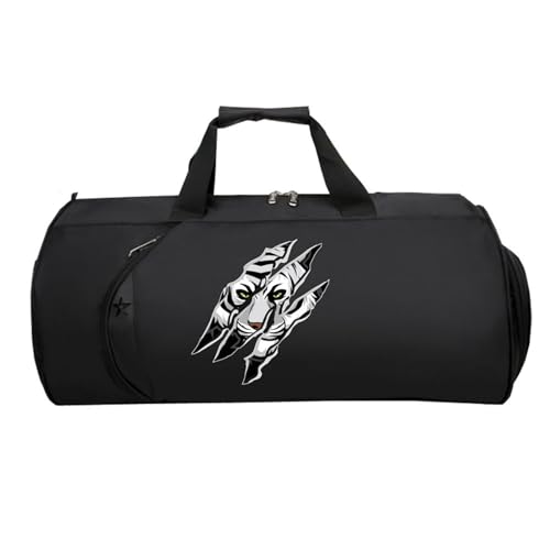 Bun-go STR-ay Dogs Tasche HandgepäCk Flugzeug, HandgepäCk Tasche Faltbar, Reisetasche Weekendertasche füR Damen Herren Flugzeug(Black 6)