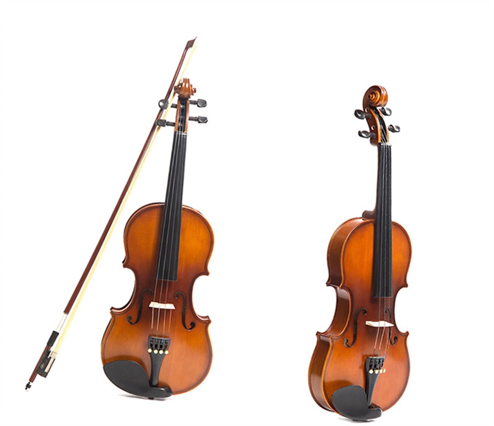 Standard Violine Violine Fichtenholzplatte Ahornboden Griffbrett Ebenholz 4/4 3/4 1/2 1/4 1/8 1/16(1/16)