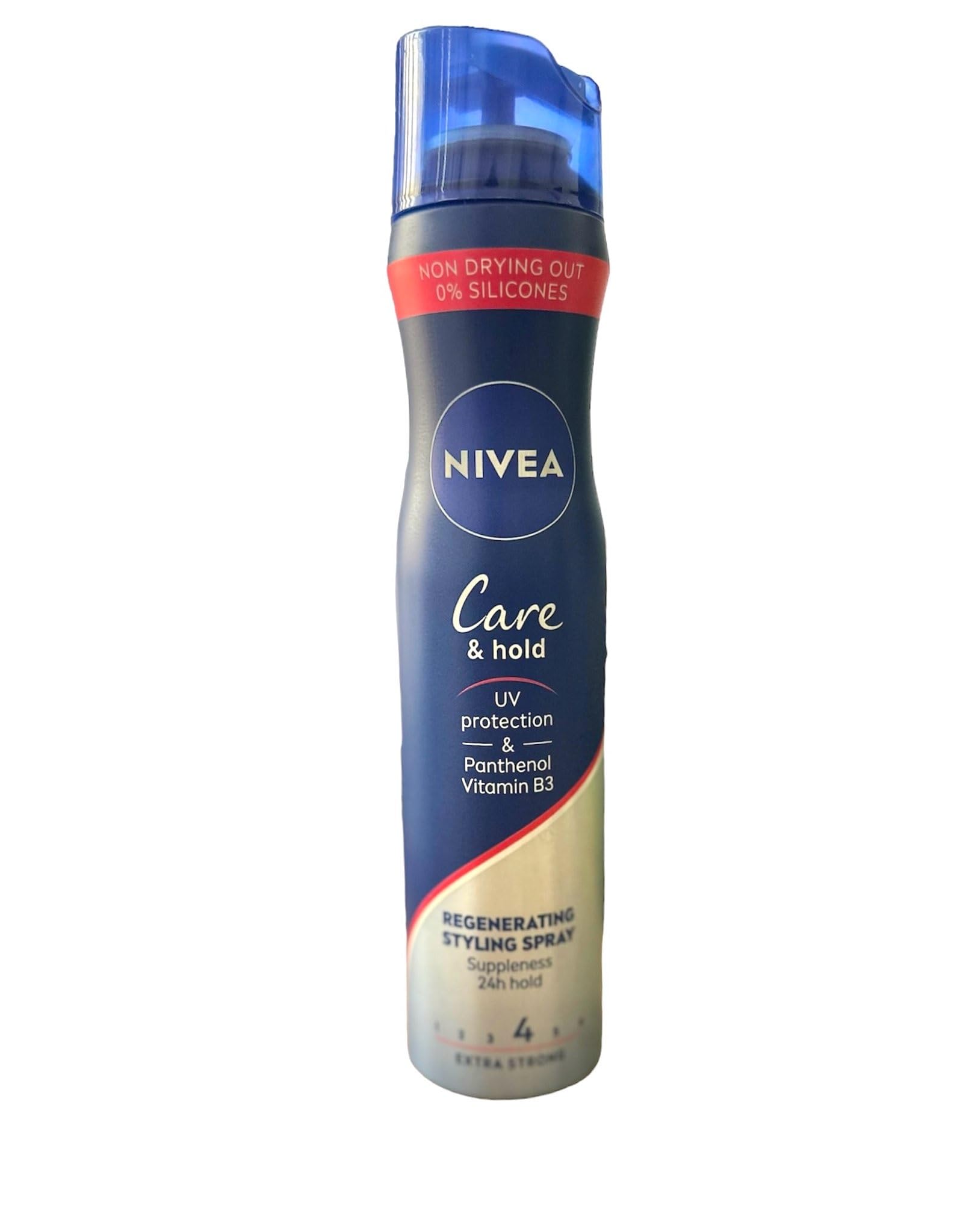 NIVEA Hair Spray 250ML Care&Hold UV-protecting Hairspray Restores Without Weighing Down or Drying, and Does Not Stick to Hair, Making It Easy to Remove With Brushing (Pack of 3)