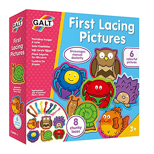 Galt Toys, First Lacing Pictures, Threading Toy, Ages 3 Years Plus