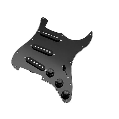 Standard-Pickguard-Tonabnehmer 2er-Pack SSS-Schlagbrett-Tonabnehmer für E-Gitarre. Schöne schwarze Gitarren-Schlagbrett-Teile