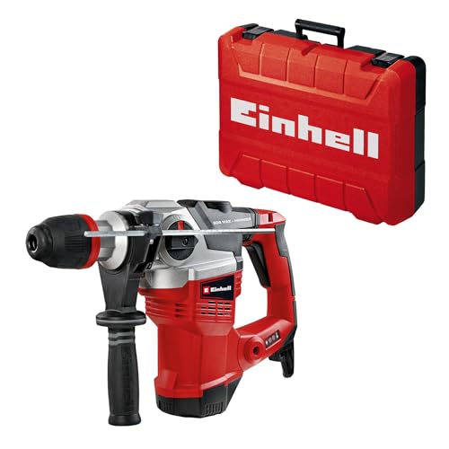 Einhell Bohrhammer TE-RH 38 3F (1050 W, Schlagstärke 9 J, SDS-Max-Aufnahme, Bohrtiefenanschlag aus Metall, Bohrleistung 38 mm in Beton)