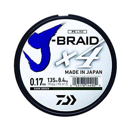 DAIWA J-Braid X4, geflochtene Angelschnur, mehrfarbig