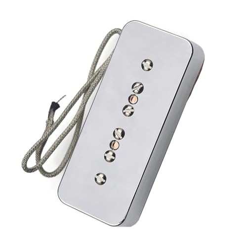 Silberne E-Gitarre, Humbucker-Hals-Tonabnehmer, Ersatzteile mit verstellbaren Schrauben Single-Coil-Tonabnehmer