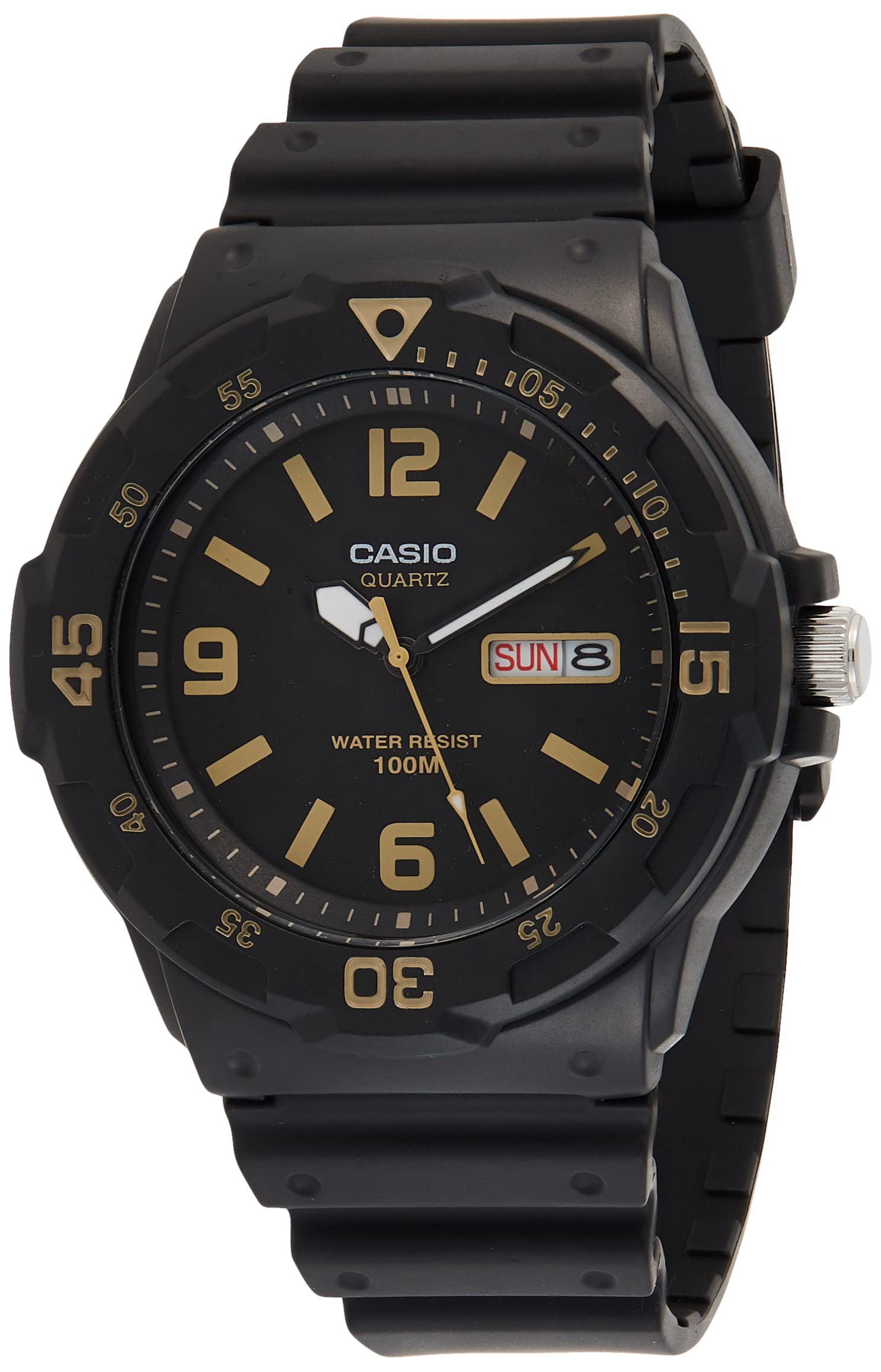 Casio Unisex Erwachsene Armbanduhr Datum klassisch Quarz Harz MRW-200H-1B3VEF