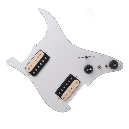 Standard-Pickguard-Tonabnehmer HH Schlagbrett-Tonabnehmer-Set für E-Gitarre mit unabhängigem Tonabnehmer-Schalter mit drei Positionen (Color : 2)