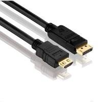 Purelink PureInstall - Videokabel - DisplayPort / HDMI - HDMI Typ A (M) bis DisplayPort (M) - 1,0m - Dreifachisolierung - Schwarz (PI5100-010)