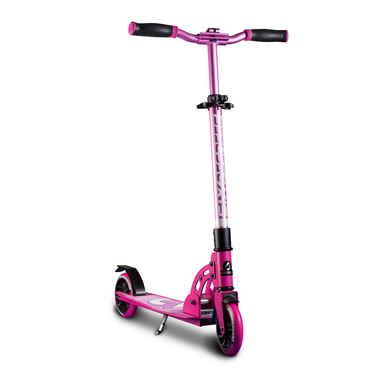 SIX DEGREES Aluminium Scooter Junior mit Klappmechanismus u. Ständer, 145 mm, höhenverstellbar, GS-geprüft, pink