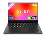 HP OMEN Gaming Laptop, 17,3" QHD 165 Hz IPS-Display, Intel Core i7-12800HX, 32 GB DDR5 RAM, 1 TB SSD, NVIDIA GeForce RTX 3080 Ti, Windows 11 Home, QWERTZ Tastatur mit RGB-Beleuchtung, schwarz