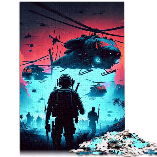 Puzzle-Geschenk, Hubschrauber, 1000-teiliges Puzzle für Erwachsene, Holzpuzzle, Spaß für Aktivitäten zu Hause, Geburtstagsgeschenk, Reisegeschenke, 1000 Teile (50 x 75 cm)