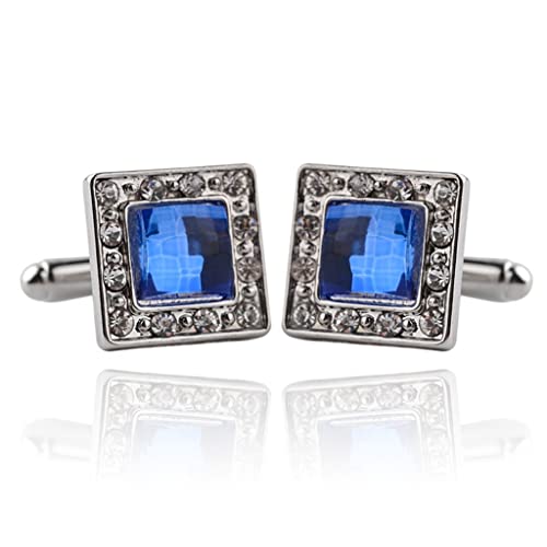 Cufflink Klassische Zirkon Herren Emaille Kristall Manschettenknöpfe Französischer Stil Lack Strass Mode Western-Stil Manschette, As the picture shows