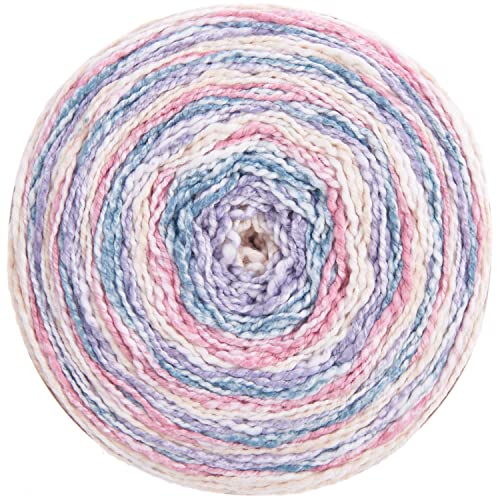 Rico Design Bobbel Cotton Farbverlauf Creative Stripes 05 rainbow, 250g Farbverlaufswolle Baumwolle zum Häkeln oder Stricken