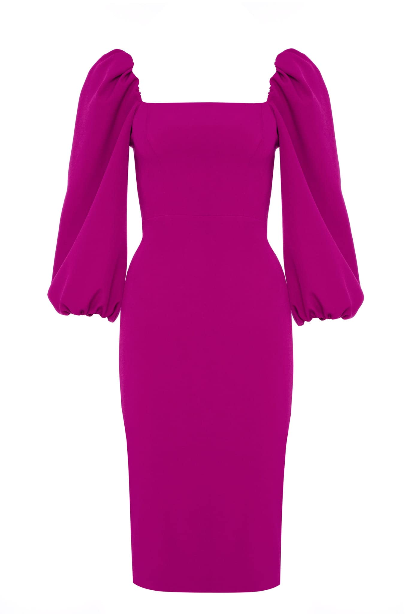 Swing Fashion Women's Giselle | Fuchsia Bleistiftkleid | Damen Etuikleider | Festliches Abendkleid | Partykleid | Cocktailkleider | Sexy Tailliertes Enges Kleid 40 (L)