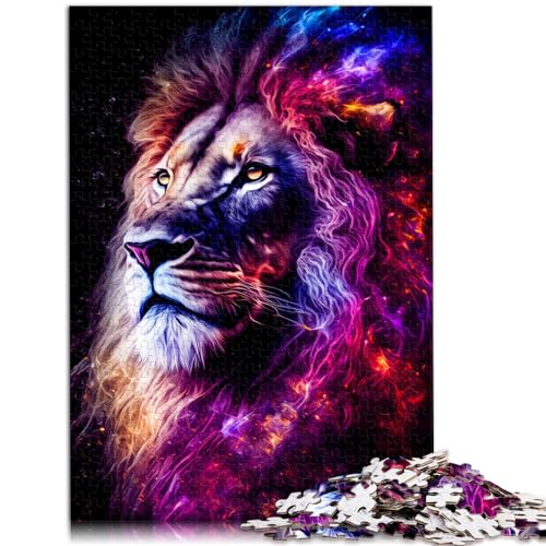 Spielzeug-Puzzle, Löwe, Puzzle für Erwachsene, 1000 Teile, Holzpuzzle, Spaß für zu Hause, Aktivitäten, Geburtstagsgeschenk, Reisegeschenke, 1000 Teile (50 x 75 cm)