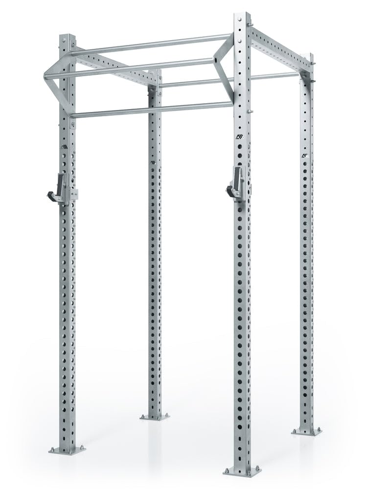 ATLETICA R8 Magma | Outdoor Power Rack | Edelstahl Speziell für das Training im Außenbereich | Modular erweiterbar | J-Hooks und Klimmzugstange