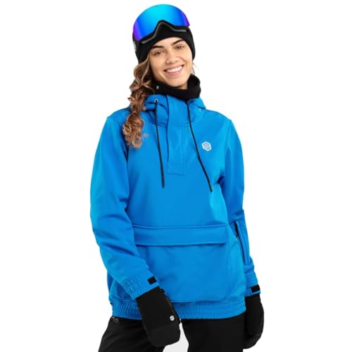 SIROKO - Snowboardjacke mit Kängurutasche für Damen W3-W Ollie - M - Blau