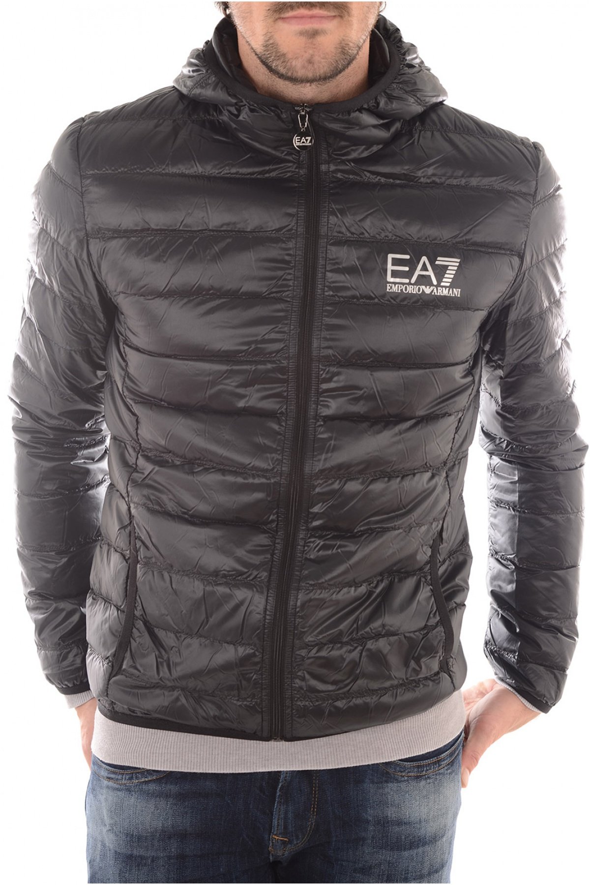 Daunenjacke EA7 Emporio Armani 8NPB02 Grau 1940 Gr. XXXL, schwarz