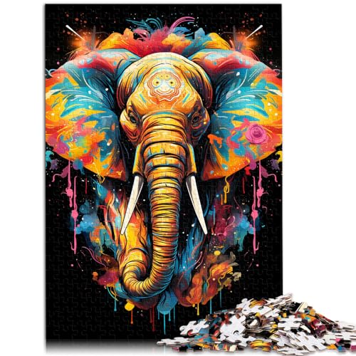 Puzzles als Geschenke „Buntes Psychedelisches“ von Dear Elephant, 1000-teiliges Puzzle, Lernspiele, Holzpuzzle, Familienpuzzlespiel, 1000 Teile (50 x 75 cm)