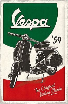 Nostalgic-Art 24014 - Vespa - The Italian Classic, Blechschild 40 x 60 cm