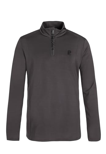 Protest Men 1/4-Reißverschluss REWILL 1/4 Zip Active top Deep Grey XXL