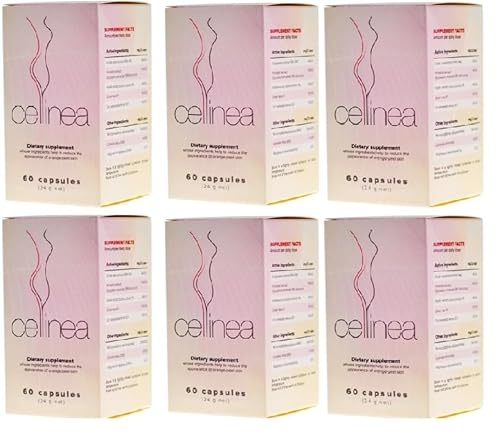 6x Holen Sie sich glatte, straffe Haut mit Cellinea - Wirksame Anti-Cellulite-Tabletten!